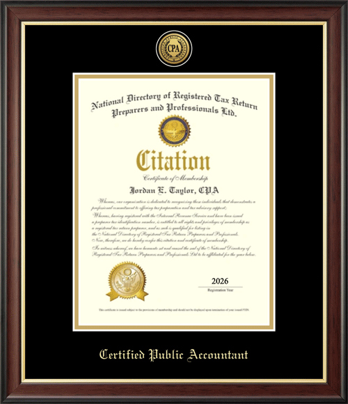 CPA PTIN Certificate
